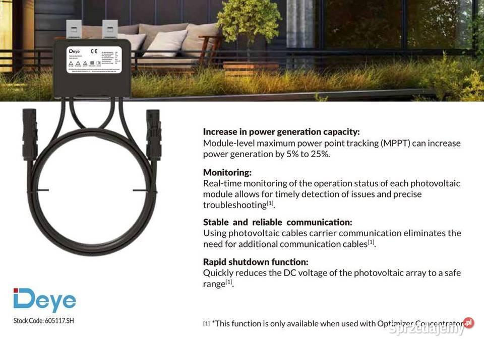 DEYE SUNXL02B optymalizator mocy PV do paneli do
