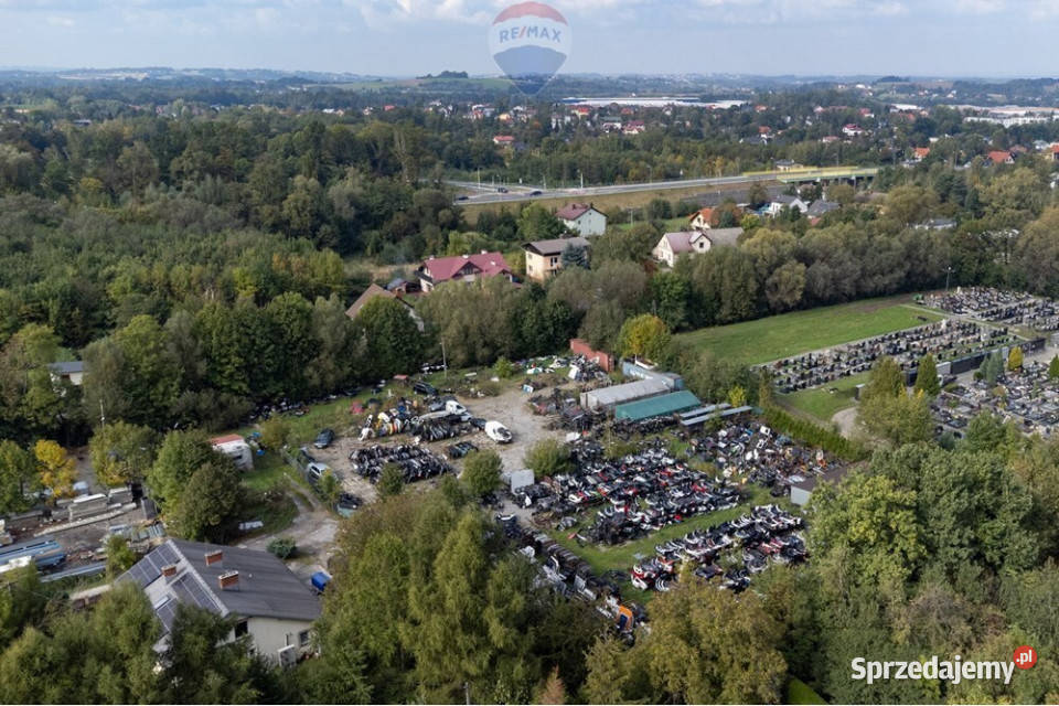 Działka usługowa Cieszyńskiej i węźle S52 Bielsko-Biała
