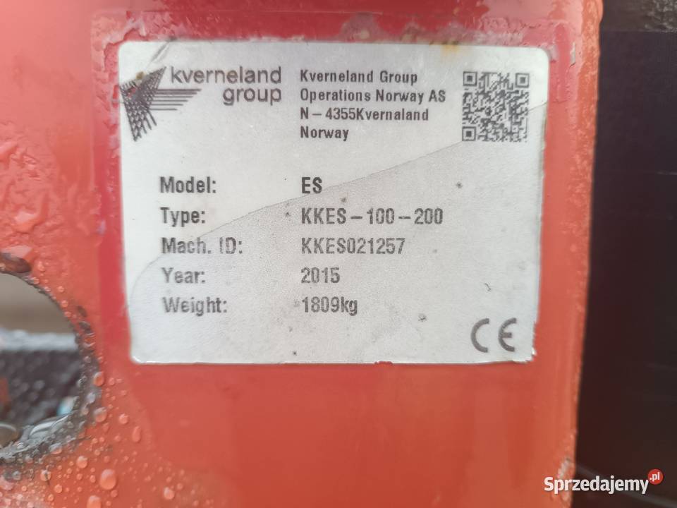 Kverneland ES100 2015 podlaskie Suwałki