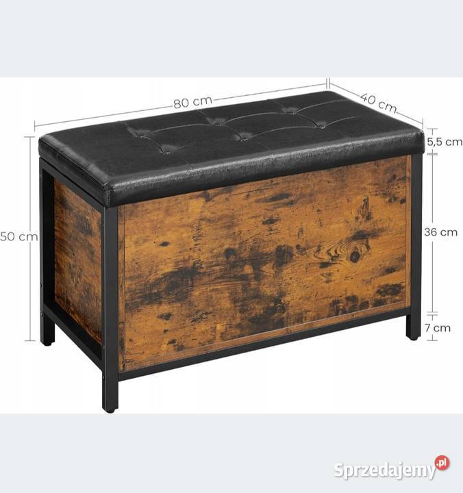 Skrzynia siedzisko pufa rustykalna lotf vintage Błaszki sprzedam