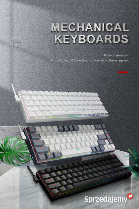 Klawiatura gamingowa 60 RGB NOWAmix kolor Bielsko-Biała
