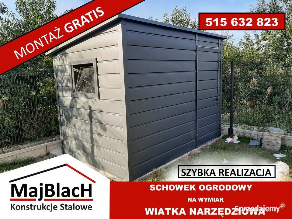 Konstrukcja Magazyn Hala Stalowa Garaż Blaszany 80m2 Nieruchomości Końskie