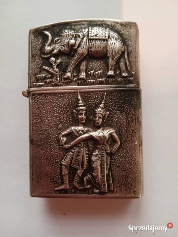 Zapalniczka antyk vintage Zippo srebro wielkopolskie Poznań