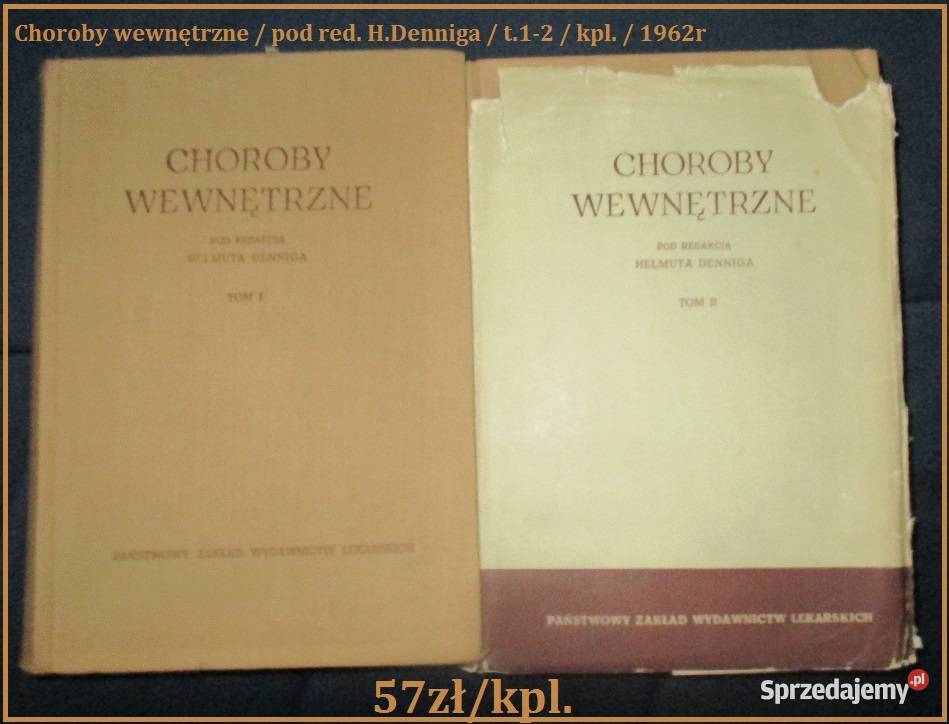 Choroby wewnętrznered H Dennig Berger medycyna Książki i Podręczniki łódzkie
