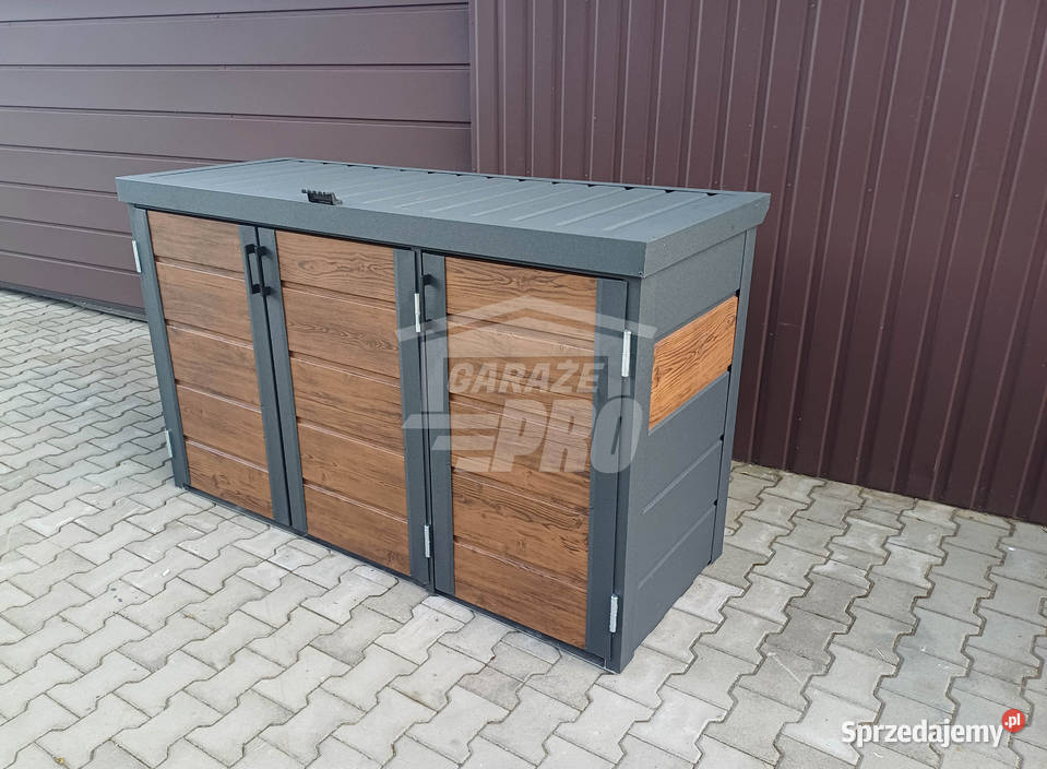 Zabudowa koszy na śmieci wiata obudowa Toruń