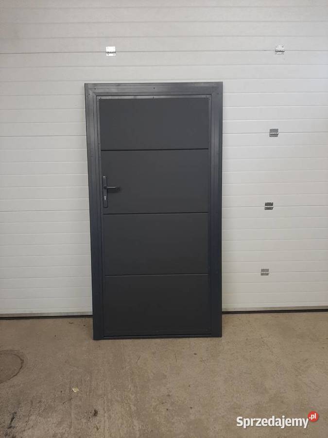 Aluminiowe drzwi boczne Zewnętrzne Ocieplane Nowy Sącz sprzedam