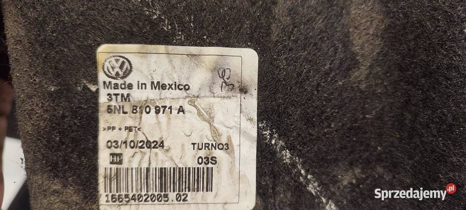 TIGUAN ALLSPACE NADKOLE LEWY TYŁ 5NL810971A