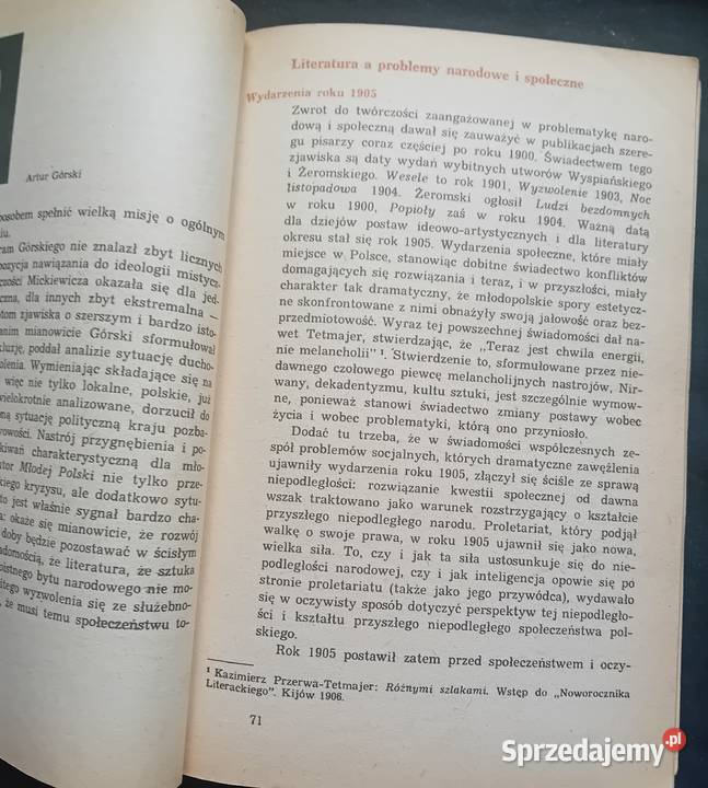 Tomasz Weiss Literatura Młodej Polski WSiP 1984 wielkopolskie Koźminek sprzedam