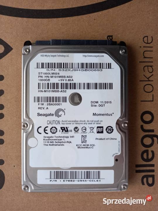 Dysk HDD 1TB 25 SATA 5400RPM do laptopa Tomaszów Lubelski