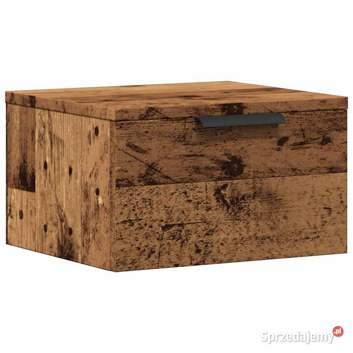 Wisząca szafka nocna stare drewno 34x30x20 Nocne Warszawa