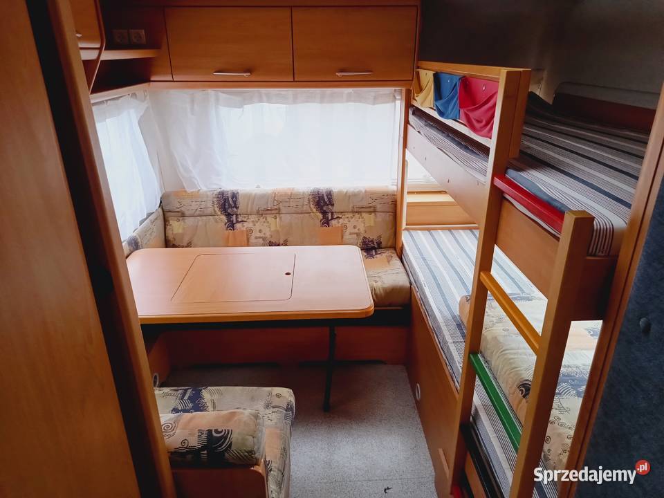 Przyczepa kempingowa ŁÓŻKA PIĘTROWE campingowa Kempingowe Międzybrodzie Bialskie sprzedam