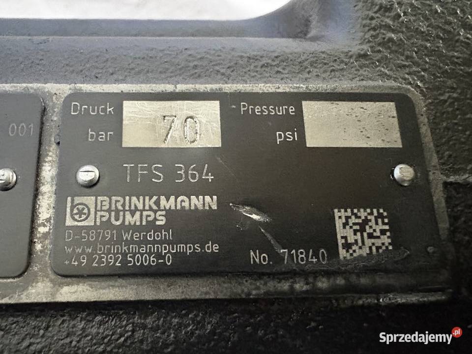 Brinkmann Pumps BFS36470001 TFS364 Screw Pump Warszawa