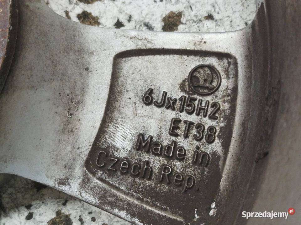 FELGA ALUMINIOWA R15 5X100 ET38 OC57MM 6JX15H2 Średnica 15" świętokrzyskie