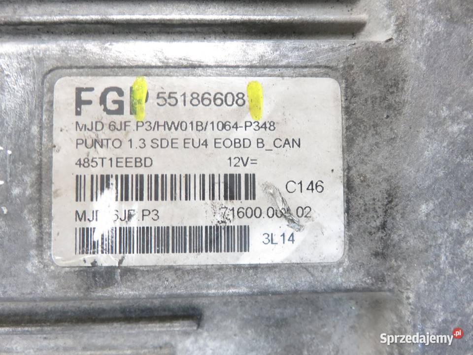 STEROWNIK FIAT PUNTO II 13 JTD 55186608 sprzedam