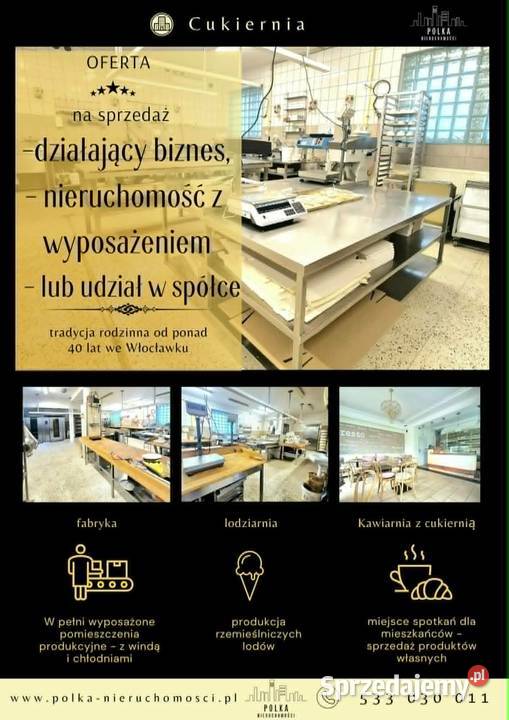 Cukiernia na sprzedaż Włocławek sprzedam