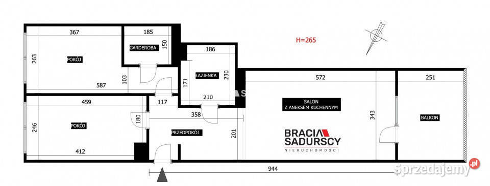 Sprzedam mieszkanie 60 metrów 3 pokojowe Kraków własność