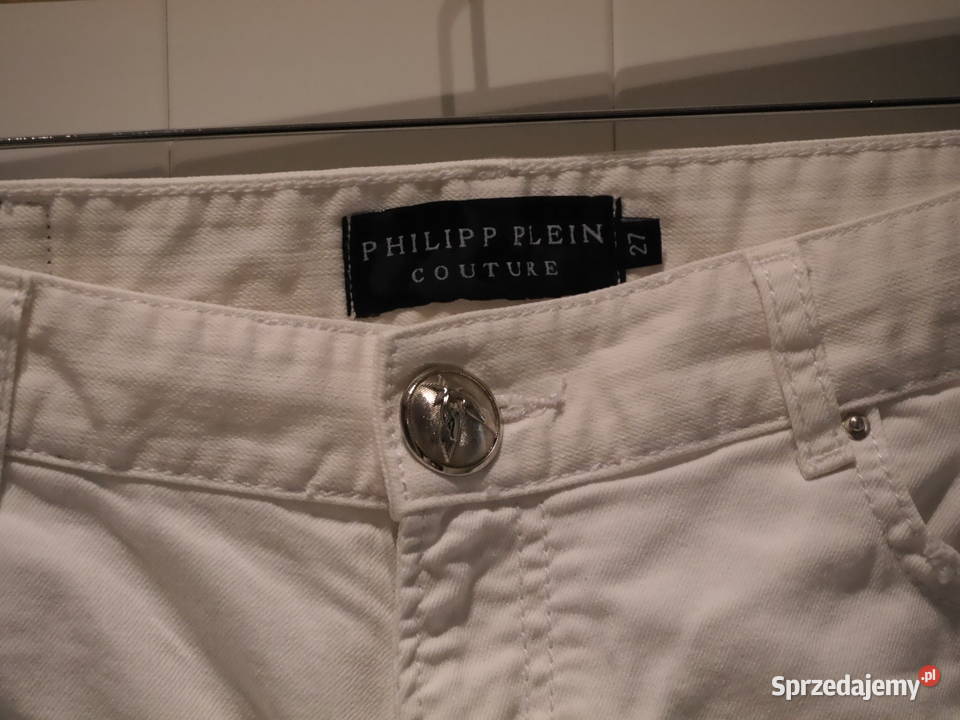 Philipp Plein świetne spodenki perełki cekiny 36 Spodnie Wrocław