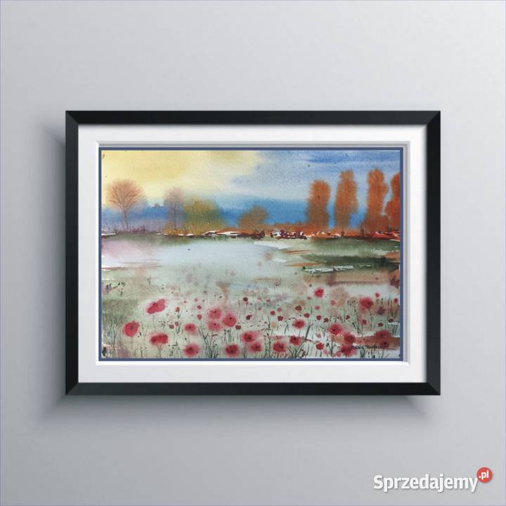 Oryginalna Akwarela Obraz pt Efemeryczność Malarstwo Wrocław