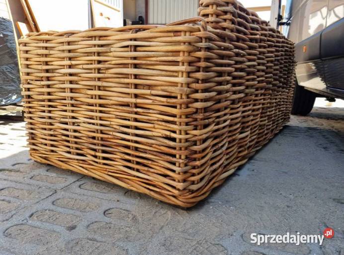 Kanapa rattanowa sofa GRUBY OPLOT NATURALNY boho 90cm Sofy i kanapy małopolskie Krynica-Zdrój