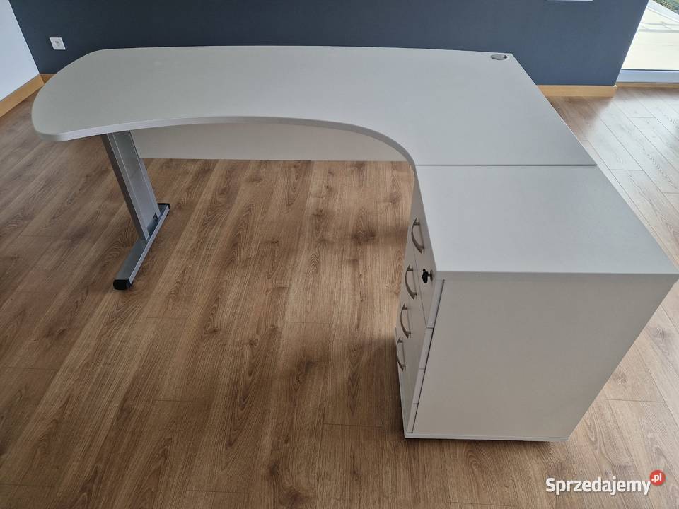 Duże biurko stan mało używane z kontenerkiem Wierzchowisko