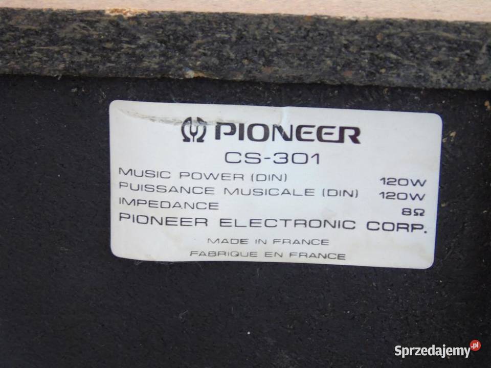 Sprawne kolumny Pioneer CS301 WYSYŁKA Audio Jasło