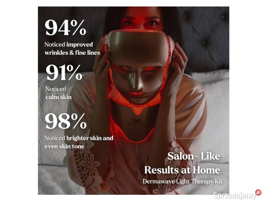 Maska Do Twarzy Z Terapią Światłem LED Dermawave Częstochowa