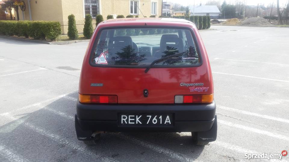 Fiat Cinquecento 900 Happy End Stan Bez Rdzy 41KM podkarpackie Łańcut