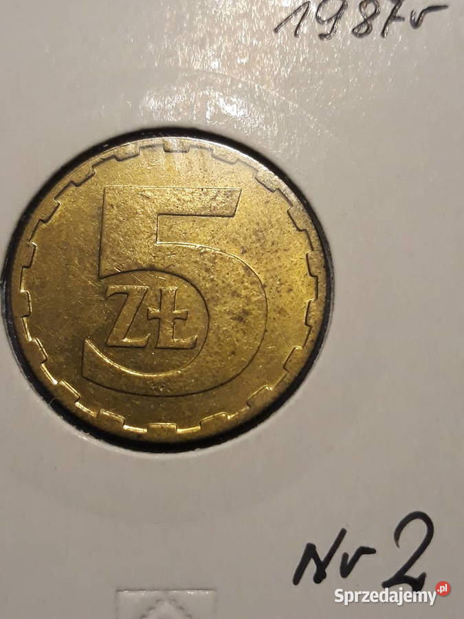 5 złotych 1987 r 2 około mennicze
