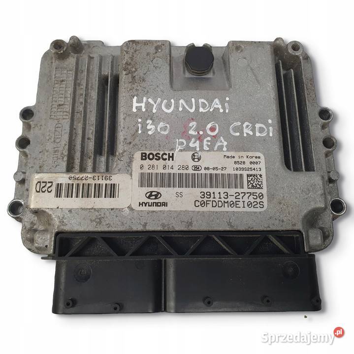 STEROWNIK SILNIKA Hyundai i30 20 CRDI 0281014280 Komputery Chełm sprzedam