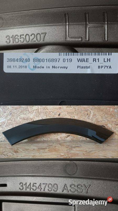 VOLVO XC60 II 18 LISTWA NAKŁADKA BŁOTNIKA LEWY wielkopolskie Pleszew