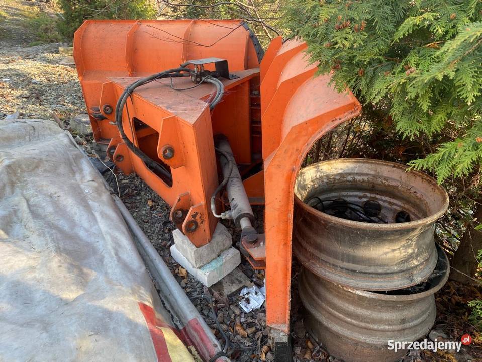 Pług do sniegu traktor koparko ładowarka