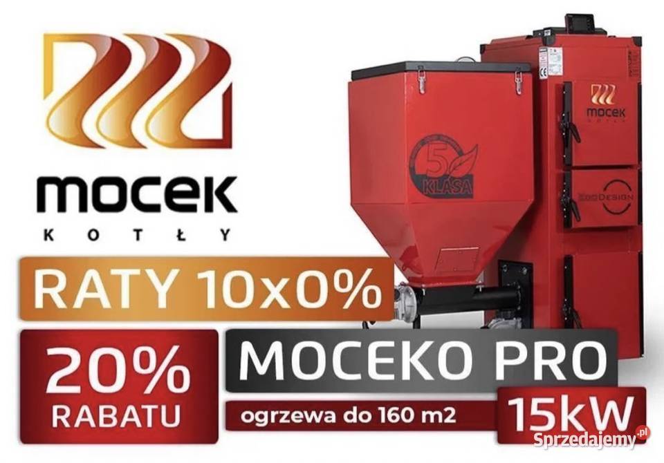 Kocioł na ekogroszek pellet drewno Moceko PRO dolnośląskie Jelenia Góra