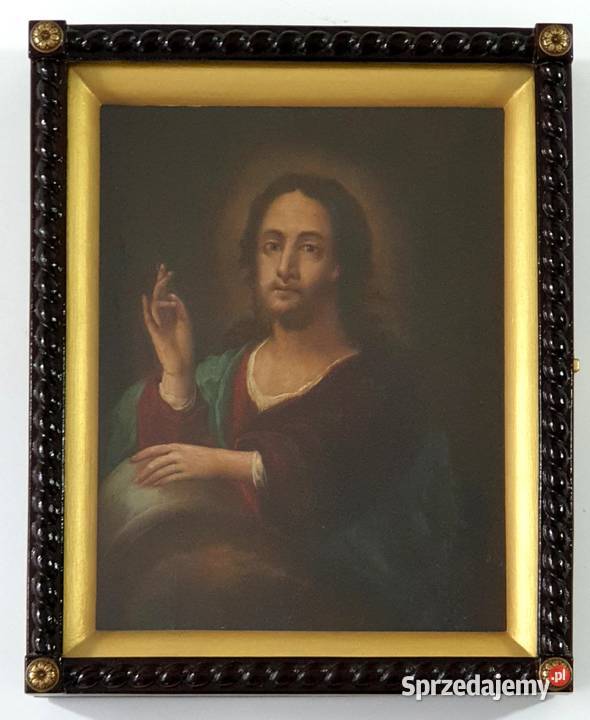 Ikona Jezus Chrystus Błogosławiący 0270 Malarstwo Warszawa