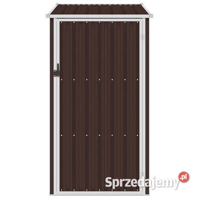 vidaXL Szopa ogrodowa brązowa 87x98x159 stal Warszawa