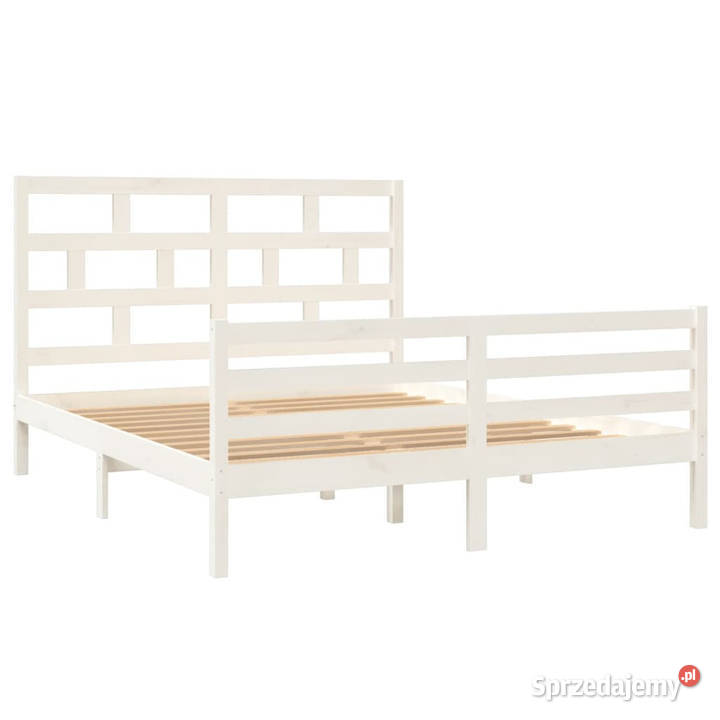 Rama łóżka biała lite drewno sosnowe 150x200 Warszawa sprzedam