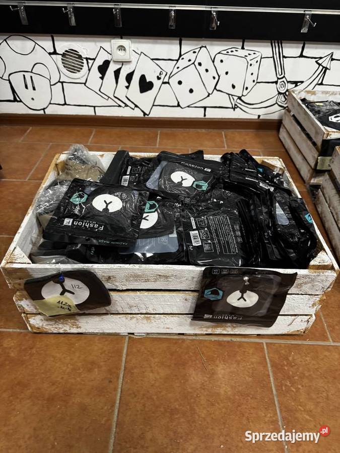 2500 sztuk Masek materiałowych z nadrukiem duża