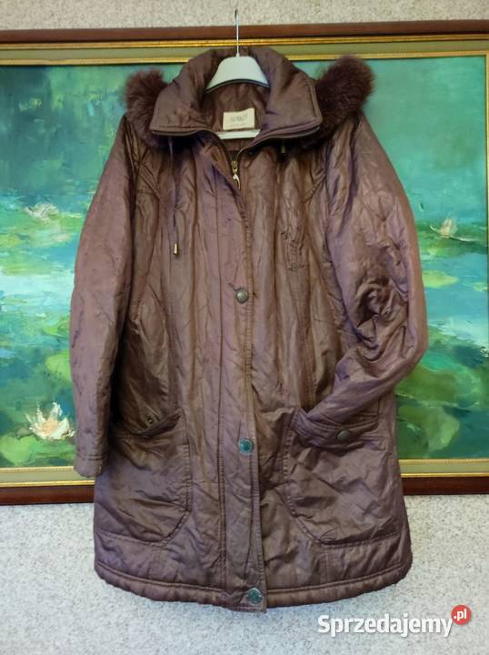 kurtka płaszcz zimowy z kapturem lekka sprzedam