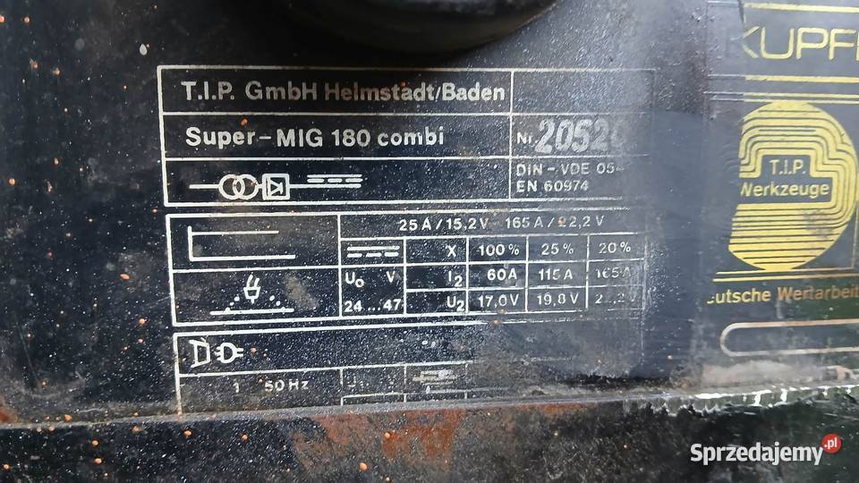 Spawarka migomat półautomat TIP 180 mazowieckie Zwoleń