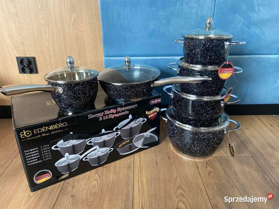 Zestaw marmurowych garnków EDENBERG Kraków