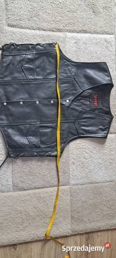 Kamizelka skórzana męska motocyklowa Rozmiar 4XL Zamość