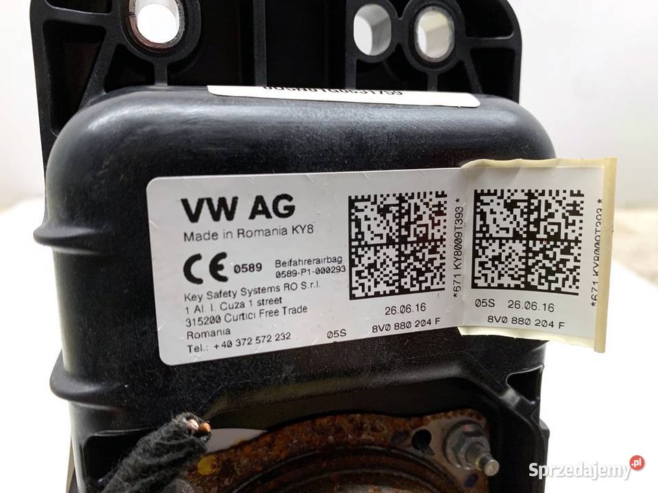 PODUSZKA POWIETRZNA PASAŻERA AUDI A3 8V