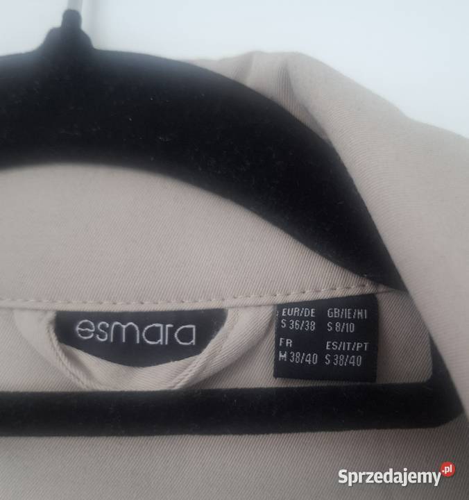 Klasyczny elegancki trencz rozmiar SM stan Warszawa sprzedam