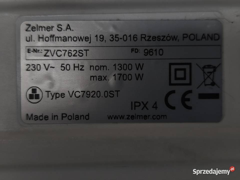 Odkurzacz piorący Zelmer AQUAWELT Plus Mława