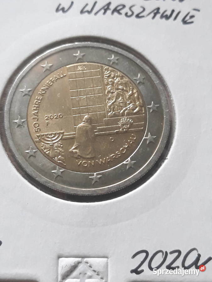 2 Euro 50 r Pokłonu w Warszawie2020 rmen A i F Konin