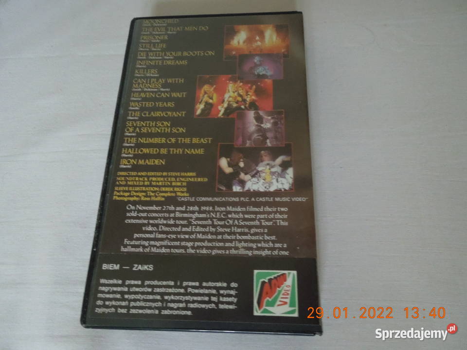 kaseta iron maiden śląskie Częstochowa sprzedam