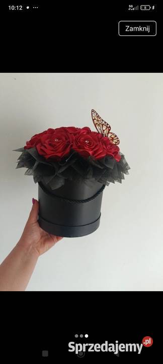 Flower box duży kwiaty róże Lipiny