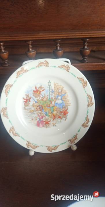Talerzyk z króliczkami Bunnykins 1936 Royal Gdańsk