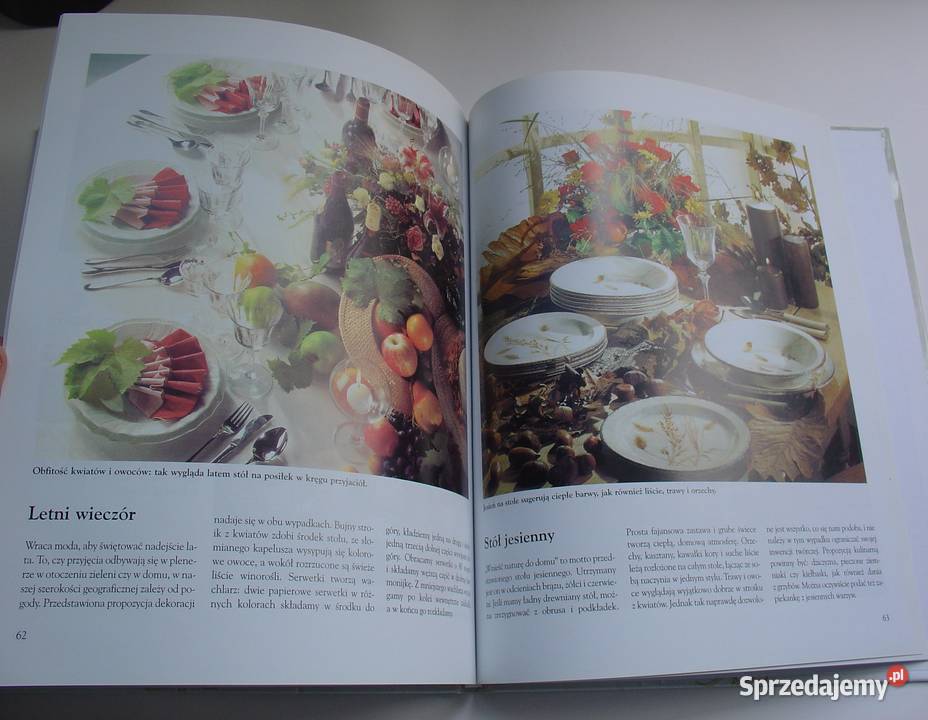 Dekorowanie stołu na co dzień i święta Yvonne ISBN 8374041978 Łódź sprzedam