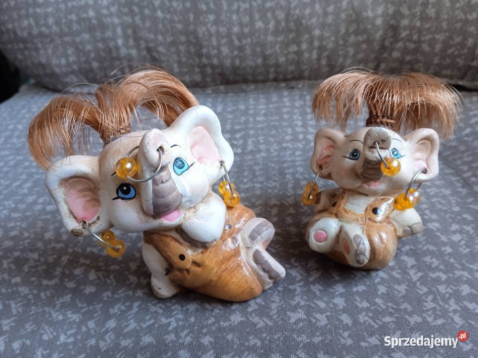 2 dekoracyjne małe słoniki zachodniopomorskie Mielno sprzedam