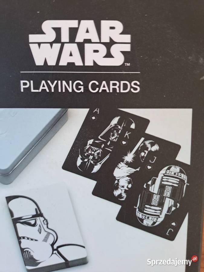 Star War karty do gry w metalowej puszce playing Warszawa